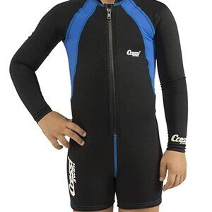 Cressida Wetsuit Long Sleeve Shorts Zipper Kids Large